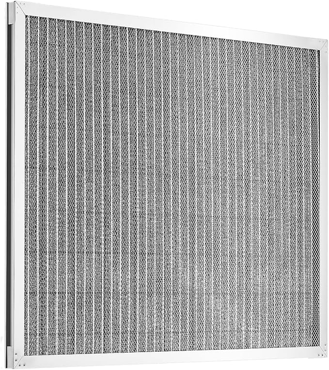 VEVOR 20x25x1 inch Electrostatic Air Filter, AC/HVAC Furnace Filter Washable & Reusable Aluminum, MERV 8 Long Lifetime, Home or Office (Actual Size: 19.75 x 24.65 x 0.82 in)