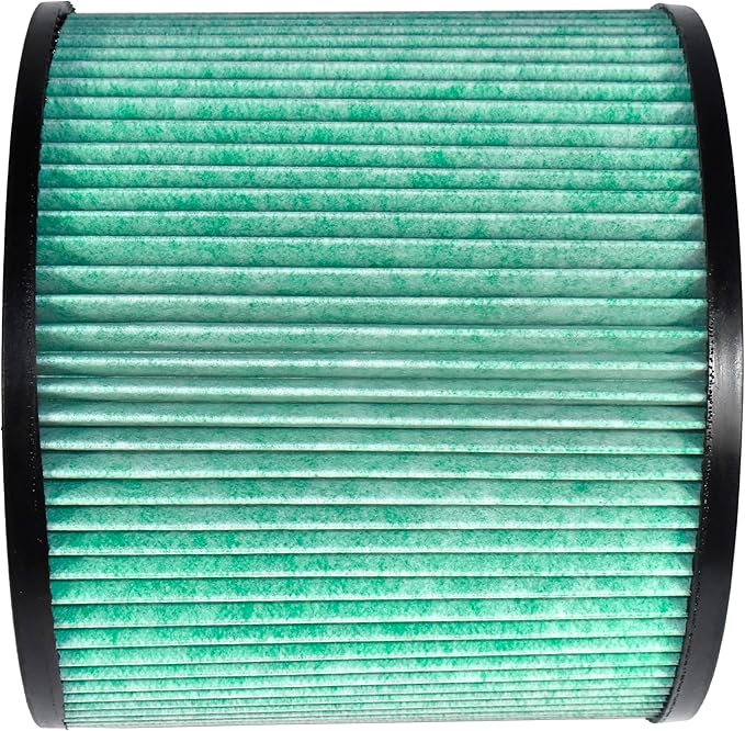 HQRP High Efficiency H14 HEPA Cartridge Filter 2-pack Replacement for Shop-vac 90350 90340 90304 9035033 90344, Fits most 4-16 Gallon Shop-Vac Wet/Dry Vacuums, Washable and Reusable, Green