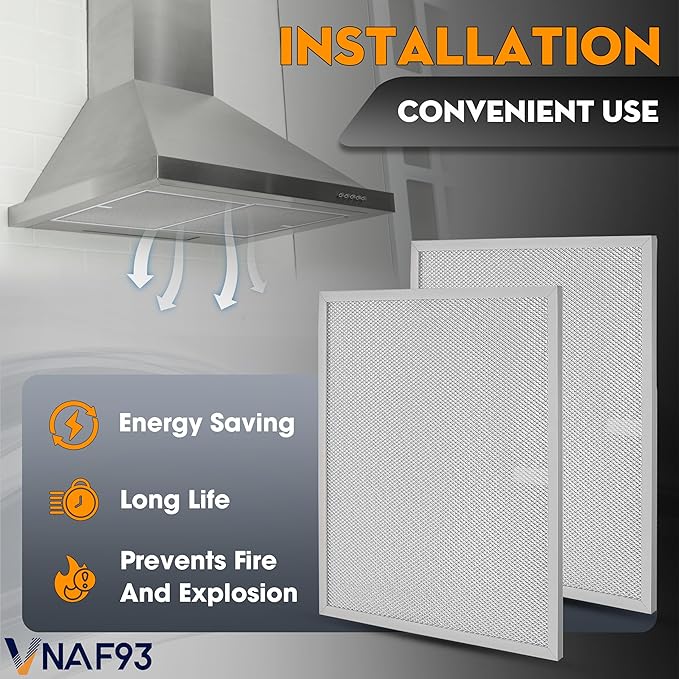 Upgraded 2 Pack BPS1FA30 Grease Filters 12"x14" Compatible with Broan Allure Range Hoods, Replaces 99010299 Vent Filters