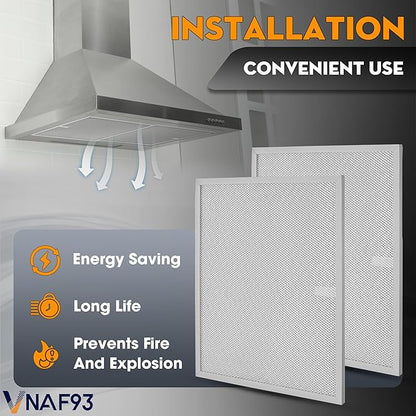 Upgraded 2 Pack BPS1FA30 Grease Filters 12"x14" Compatible with Broan Allure Range Hoods, Replaces 99010299 Vent Filters