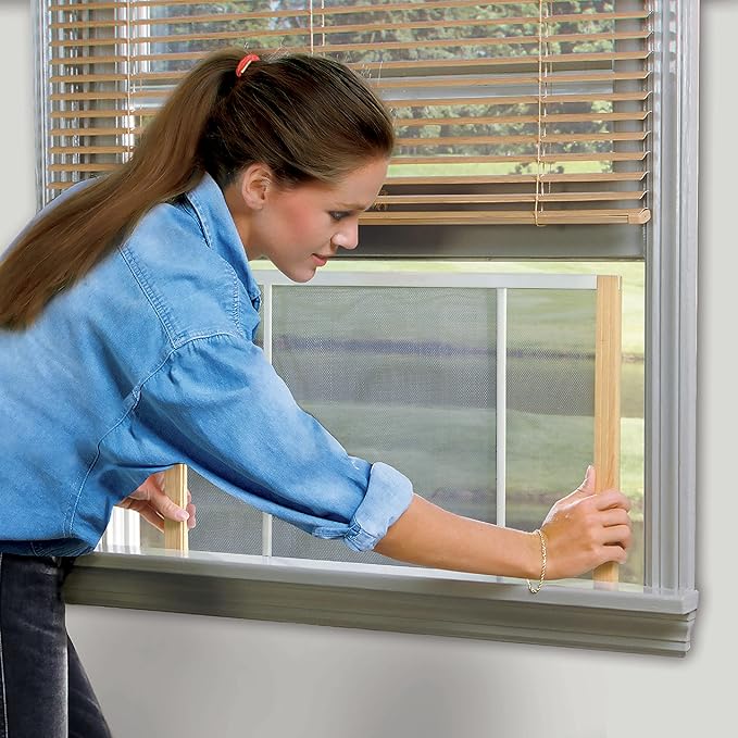 Frost King AWS1837SP WB Marvin Adjustable Window Screen, 18in High x Fits 21-37in Wide