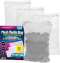 Aquatic Experts Max Flow Filter Media Bag - Durable Filter Bags for Fish Tank, Secure Aquarium Media Bag with Drawstring, Media Bags for Aquarium and Pond, Max Flow (Zipper), 8” x 12” – 3 Pack
