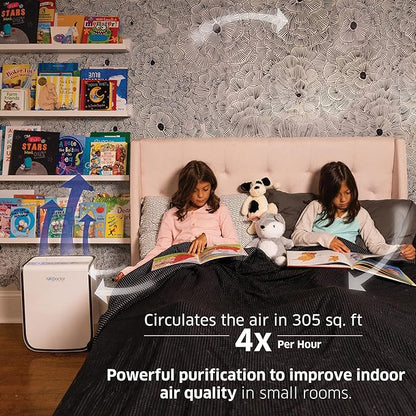 AIRDOCTOR AD2000 Air Purifier for Small & Medium Rooms and Small Bedrooms. 3 Stage Filtration with Pre-Filter, UltraHEPA, Carbon/VOC (AirDoctor 2000)