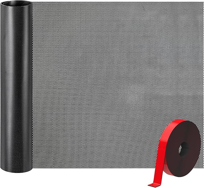 39x12 inch Customizable DIY Floor Vent Covers, Magnetic PVC Vent Mesh for Wall, Ceiling & Home Floor, PC Case Dust Mesh Filter