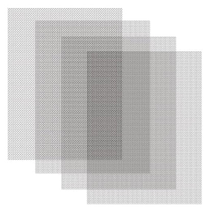 4 Pack 12x16 Inch Wire Mesh, 20 Mesh Stainless Steel Mesh, Never Rust Sturdy Metal Mesh Screen for DIY Projects, Vent, Cage, Garden, Window Screen, Filter Mesh
