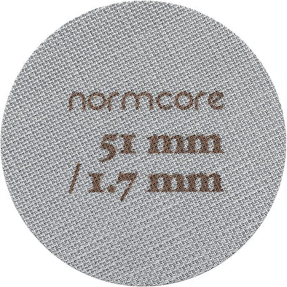 Normcore 51mm Puck Screen - Lower Shower Screen - Metal Coffee Reusable Filter for Espresso Portafilter Filter Basket 51mm - 1.7mm Thickness 150μm - Stainless Steel