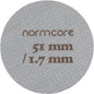 Normcore 51mm Puck Screen - Lower Shower Screen - Metal Coffee Reusable Filter for Espresso Portafilter Filter Basket 51mm - 1.7mm Thickness 150μm - Stainless Steel