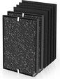 3500 Replacement Carbon Filter Compatible with Air Doctor 3000 3500 Air Purifiers, Includes 2 Activated Carbon Filters, 4 Sponge Pre-Filters, Comparable to Part # ADF3002, ADF3003