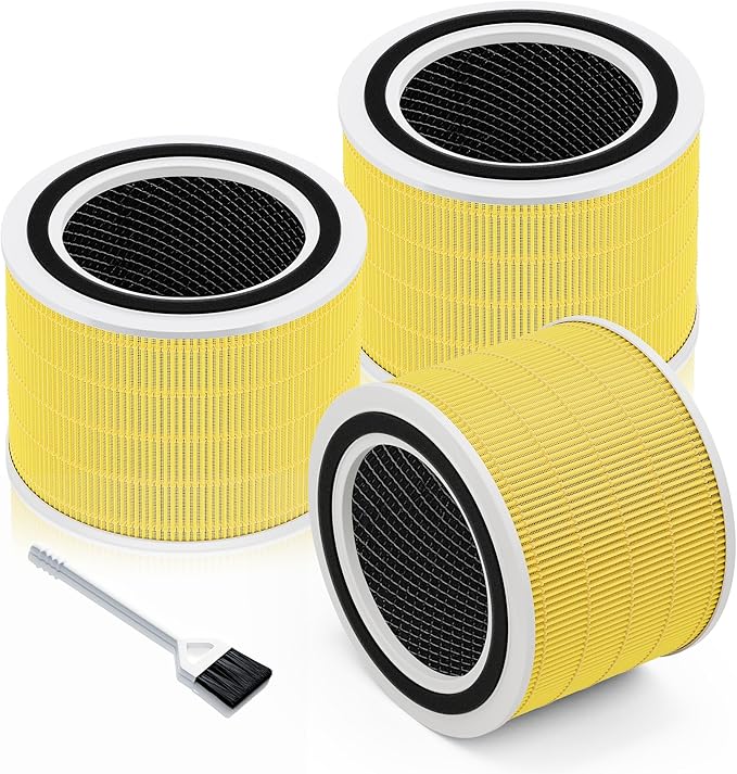 Funmit Core 200S Pet Care Replacement Filter for LEVOIT Core 200S Smart WiFi Air Purifier, 3-in-1 H13 True HEPA Filter Replacement and High-Efficiency Activated Carbon, Part # Core 200S-RF, 3 Pack