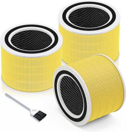 Funmit Core 200S Pet Care Replacement Filter for LEVOIT Core 200S Smart WiFi Air Purifier, 3-in-1 H13 True HEPA Filter Replacement and High-Efficiency Activated Carbon, Part # Core 200S-RF, 3 Pack