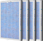 4 PACK MSA3/MSA3S HEPA Replacement Filter Compatible with Membrane Solutions MSA3 and MSA3S Device, 3-Stage HEPA Filter, 4 Pack