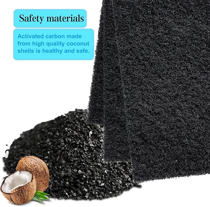 12 Pack Activated Carbon Filter Replacement Refills for KOTTO Solder Smoke Absorber Fume Ventilation Extractor, Compatible with ToolBud Solder Fume Extractor and Your DIY Fume Extractor