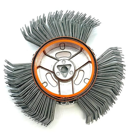 10PCS, Abrasive Carbon Steel Belt/Replacement Coarse Wire Wheel/Rust Removal/Metal Blaster Clearing/Bristle blasting for Efficient Surface Preparation (0.7mm Carbon Spring Steel, A Box with Ten Belts)