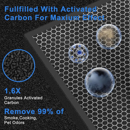 True HEPA 45i Replacement Filter Compatible with Alen BreatheSmart Flex and 45i Pure Air Purifier Bh400, Compared to #B4-Fresh/FL40-Silver-Carbon, 1 Pack HEPA Filter+4 Pre Filter