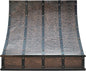 CT Copper Tailor Sloped Copper Vent Hood Island Mount,54'' W,48''H,1260 CFM Exhaust Fan,Stainless Steel Vent,LED Light,Dishwasher-Safe Baffle Filters,VH8TR1