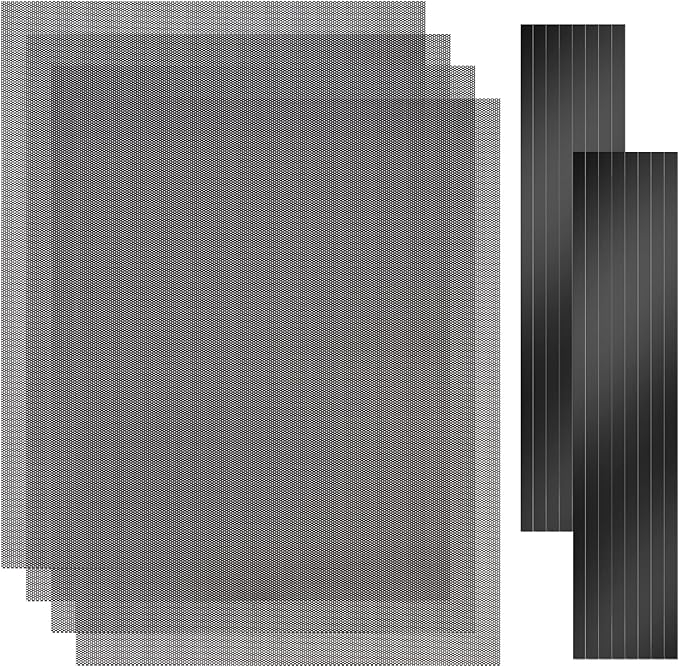 [4 Pack] 400x300mm DIY PC Case Dust Filter, 1.2mm Hole, PVC Dustproof Mesh Filter Cover with Magnetic Strip for Computer PC Case