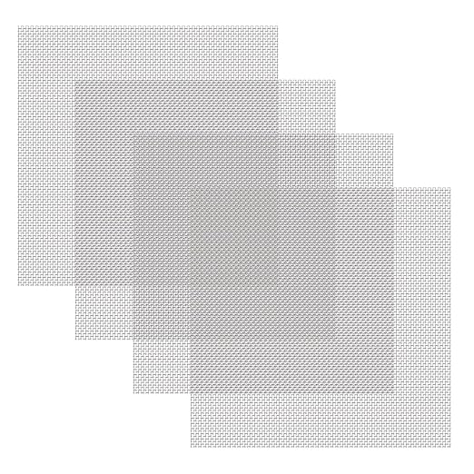 4 Pack 12x12 Inch Wire Mesh, 20 Mesh Stainless Steel Mesh, Never Rust Sturdy Metal Mesh Screen for DIY Projects, Vent, Cage, Garden, Window Screen, Filter Mesh