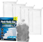 Aquatic Experts High Flow Filter Media Bag - Durable Filter Bags for Fish Tank, Secure Aquarium Media Bag with Drawstring, Media Bags for Aquarium and Pond, High Flow (White), 5" x 9" - 4 Pack