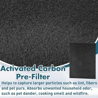 Pangda 4 Pack Activated Carbon Pre Filters Replacement Compatible with Winix Air Purifier Odor Control Part Filter A 115115 Size 21 Compatible with Winix Air Purifier Am90 C535 5300 5500