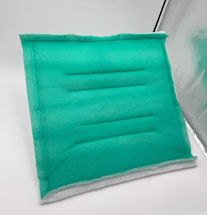 Paint Booth Intake Air Filter Panel, Crossdraft Spray Booth Filter Pad (24/case, 20" x 20")
