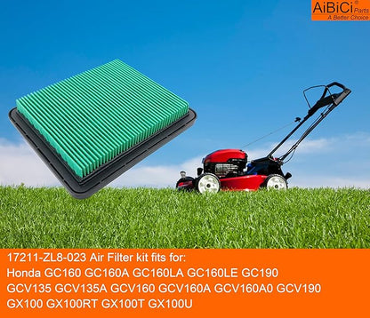 GCV160 Air Filter for Honda with Fuel Filter Spark Plug Tune Up Kit GCV135 GCV190 GC135 GC160 GC190 GX100 GCV160LA GCV190A GCV190LA Engine F220 FG400 FG500 Tiller WN20 WN30 Water Pump 17211-ZL8-023