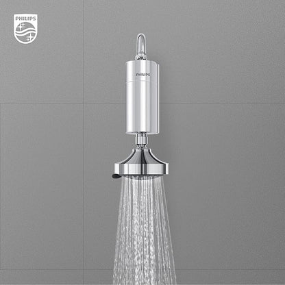 Philips Shower Filter Cartridge AWP175/37, for Philips Shower Filter AWP1775 Series, NSF Certified KDF Material Double Mesh Filtration, Reducing Chlorine/Impurities/Rust Sediments
