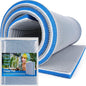 Borlech 8-Layer Fast-Acting Aquarium Filter Pad - Cut-to-Size Aquarium Floss Media for Fish Tank, Pond, Sump - Fast Water Polishing in Hours (47.24"x15.75"x0.6")