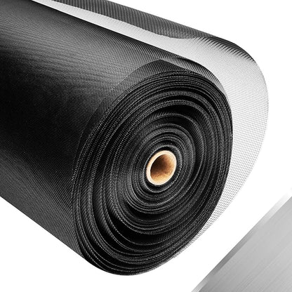 304 Stainless Steel Mesh Window Screen Roll,47IN x 98.43FT Black Metal Window Screen Replacement,Window Screen Mesh for Window,Door,Patio,Pet,Vent,Filter,Porch,Cage and DIY Project (22 Mesh)