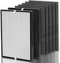 Air220 Air320 Filter Compatible with Bissell Air 220 Filters Replacements for Air220 2609A & Air320 2768A, Compare to Part# 2677 2678 2804, 1 True HEPA w/Pre-filter+1 Activate Carbon+4 Pre-filters