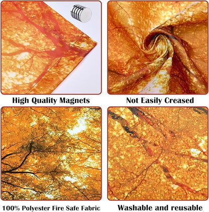 Fluorescent Light Covers - Classroom Covers for Ceiling Lights, 1 PCS 4 x 2 Feet Magnetic Light Filters, Classroom, Office Decor (Autumn & Sunset)