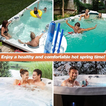 Spa in-Filter Mineral Sticks Parts for Hot Tub Filter Cartridge, Last for 4 Months, Blue, 2PCS