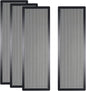 [4 Pack] 360x120mm PC Case Dust Mesh Filter, Magnetic Frame Computer Fan Dust Mesh PC Cooler Filter Dustproof PVC Cover Grills - Black