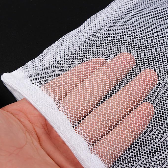 20 Pieces Aquarium Filter Bags Fish Tank Media Mesh Filter Bags Net Bag with Zipper for Charcoal Pelletized Remove Activated Carbon, Biospheres, Ceramic Rings