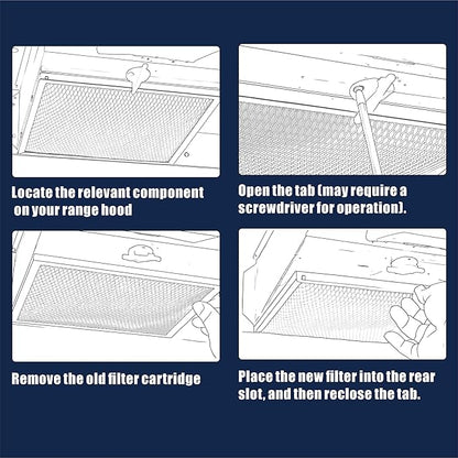 97007696 41F UPGRADED Range Hood filter 10.5 x 8.75 for Nutone Kitchen Exhaust Fan Filter Hood Filters for Broan Hood Filter Replacement Kitchen Exhaust Stove Fan Cover 10.5" x 8.75" 2 PACKS