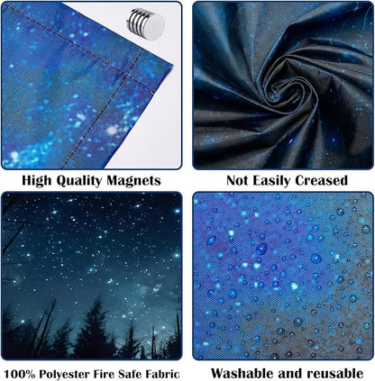 Fluorescent Light Covers - Classroom Covers for Ceiling Lights, 1 PCS 4 x 2 Feet Magnetic Light Filters, Classroom, Office Decor (Forests & Starry Sky-2)