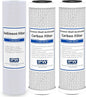 IPW Industries Inc. - Krystal Pure KR10 RO System Replacement Filter Set - 10"X 2.5" 5 Micron Carbon Block, Polypropylene, and Sediment Filters Included - 3 Pack