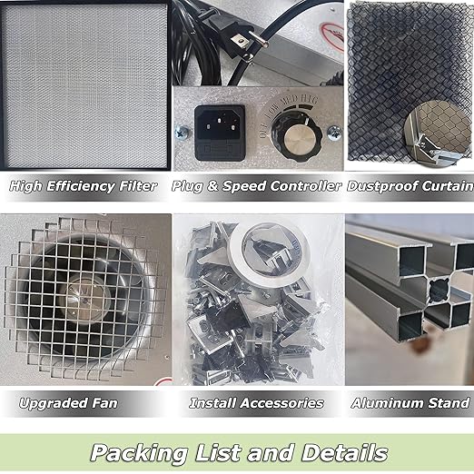 INTSUPERMAI Vertical Laminar Flow Hood Air Flow Clean Bench Workstation with HEPA Filter Lab Fume Hood Air Volume 294-411 cfm Dust Free Room Workshop for Phone LCD Repair Workshop Laboratory 110V
