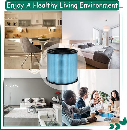 AP1001 Filter Replacement, Compatible with AP1001 Air Purifier, Part Number AP1001-RF, 5-Layer Purification System, 2 Pack