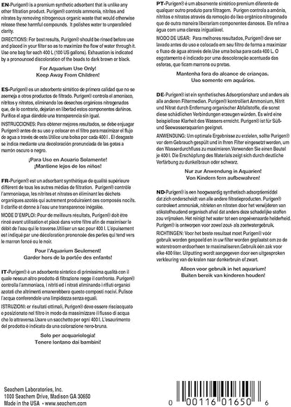 Seachem Matrix Bio Media and Purigen Organic Filtration Resin for Aquariums