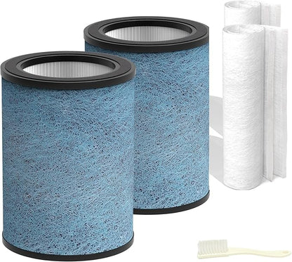 HP301 Neverchange Replacement Filter Compatible with Shark HP301 HP302 NeverChange Air Purifier MAX, 4-in-1 H13 True HEPA Filter HE3FKPET