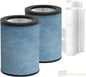 HP301 Neverchange Replacement Filter Compatible with Shark HP301 HP302 NeverChange Air Purifier MAX, 4-in-1 H13 True HEPA Filter HE3FKPET