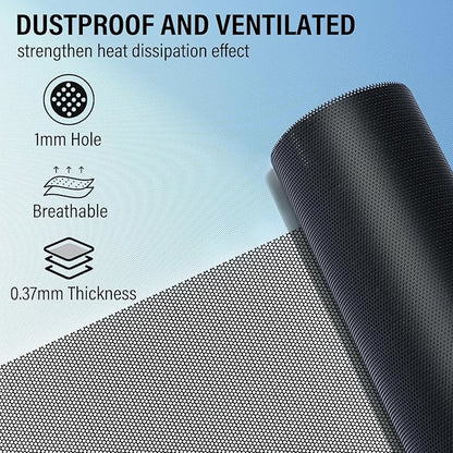 39x12 inch Customizable DIY Floor Vent Covers, Magnetic PVC Vent Mesh for Wall, Ceiling & Home Floor, PC Case Dust Mesh Filter