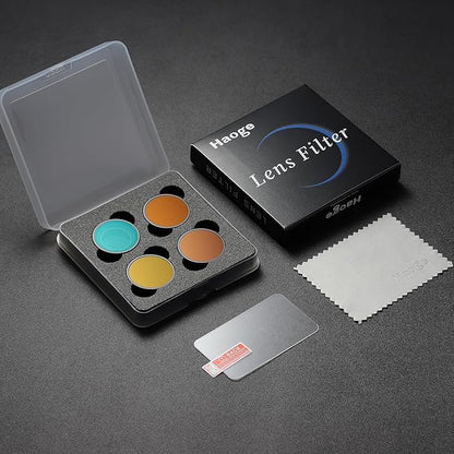 Haoge Filter Set for DJI Osmo Nano,Includes CPL,ND8,ND16,ND32,Osmo Nano Accessories, Ultra Slim Aluminum Frame HD Optical Glass with Screen Protector