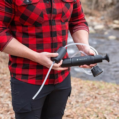 Tactical XR Water Filtration System 0.001 Micron Nano Filtration Military Grade - High-Volume 3-Stage Portable Purification Filter - Camping, Backpacking, Hiking, Emergency Preparedness