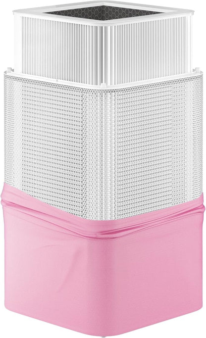 BLUEAIR Blue Pure 121 Pre-Filter, Washable Fabric Traps Pollen Pet Hair Dust, Crystal Pink