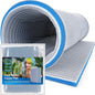 Borlech 8-Layer Fast-Acting Aquarium Filter Pad - Cut-to-Size Aquarium Floss Media for Fish Tank, Pond, Sump - Fast Water Polishing in Hours (19.7"x15.75"x0.6")