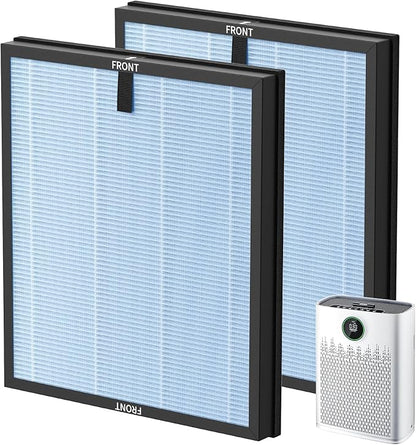 2 Pack HAP603 Replacement Filter Compatible with ECOSELF HAP603 / HAP603WF Air Purifier, Air Purifiers Replacement Filter for Home Large Room, # RFHAP603_2P_BLU, Blue