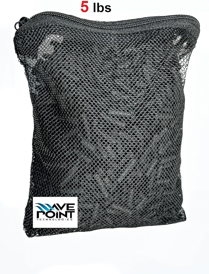 Wave Point Premium Virgin Activated Carbon Charcoal Pellets in Media Bag, 5/10 / 15/20 / 25/40 / 50 Pounds for Aquarium Fish Tank Koi Pond Reef Filter Media - 5 lbs per Bag (50 lbs (10 Bags))