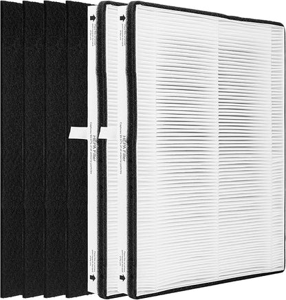 MD1-0022 Replacement Filter, Compatible with Vornado Air Purifier Models AC300, AC350, AC500, AC550, PCO200, PCO300 and PCO500, 2 HEPA Filter MD1-002 + 4 Pre-Filter MD1-0023