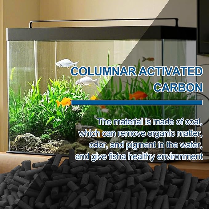 6.6 Lbs Bulk Activated Charcoal Filter Media Pellets for Aquarium Fish Tanks,Fish Pond,Air Filter & AC